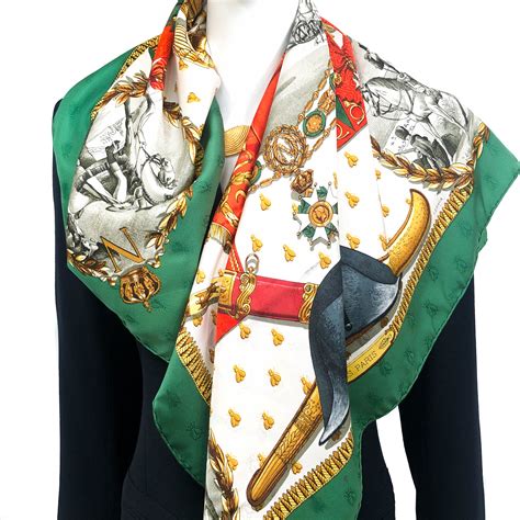 hermes napoleon silk scarf|hermes napoleon scarf price.